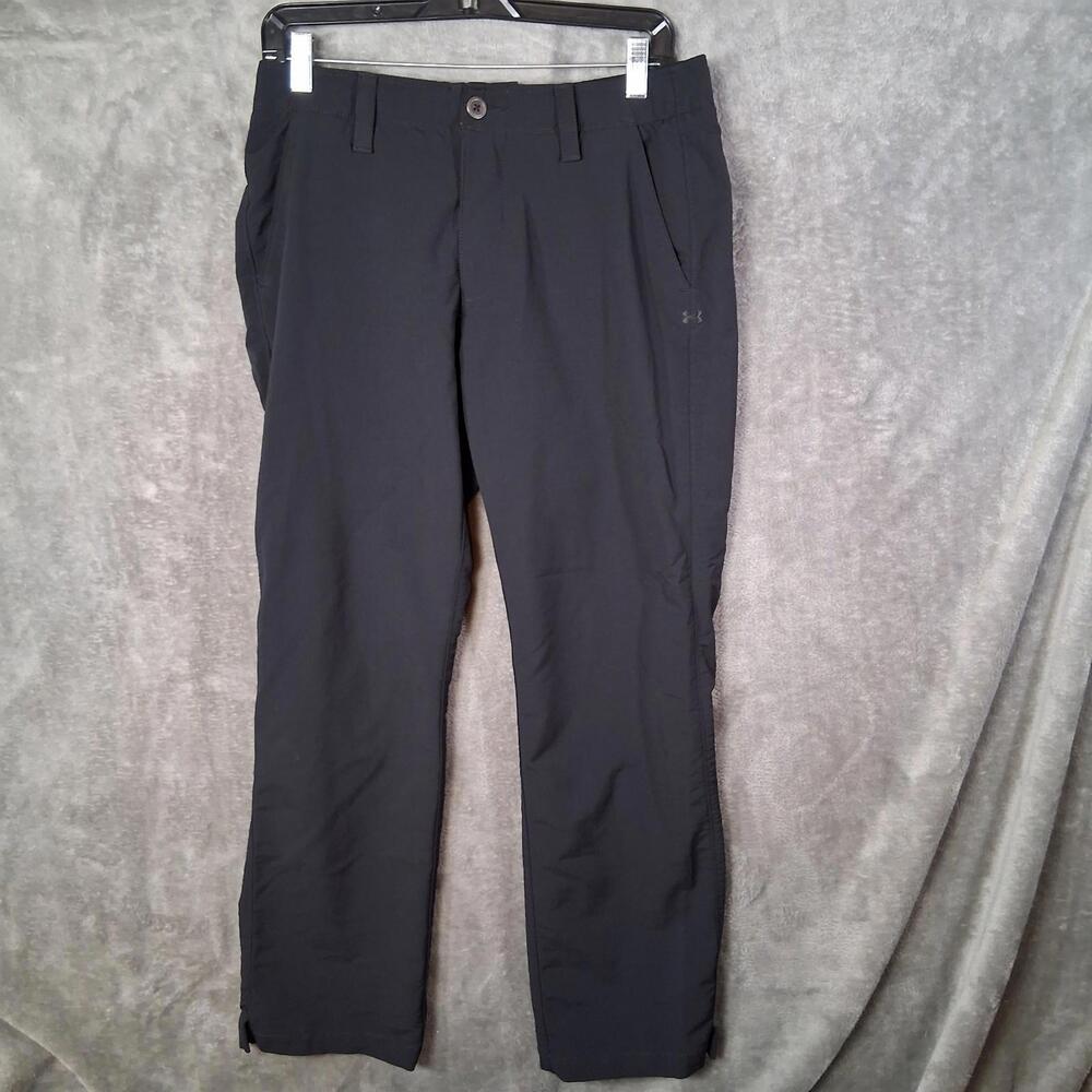 Mens Under Armour Match Play Golf Pants Size 32x30 Black‎ Straight Leg Loose Fit